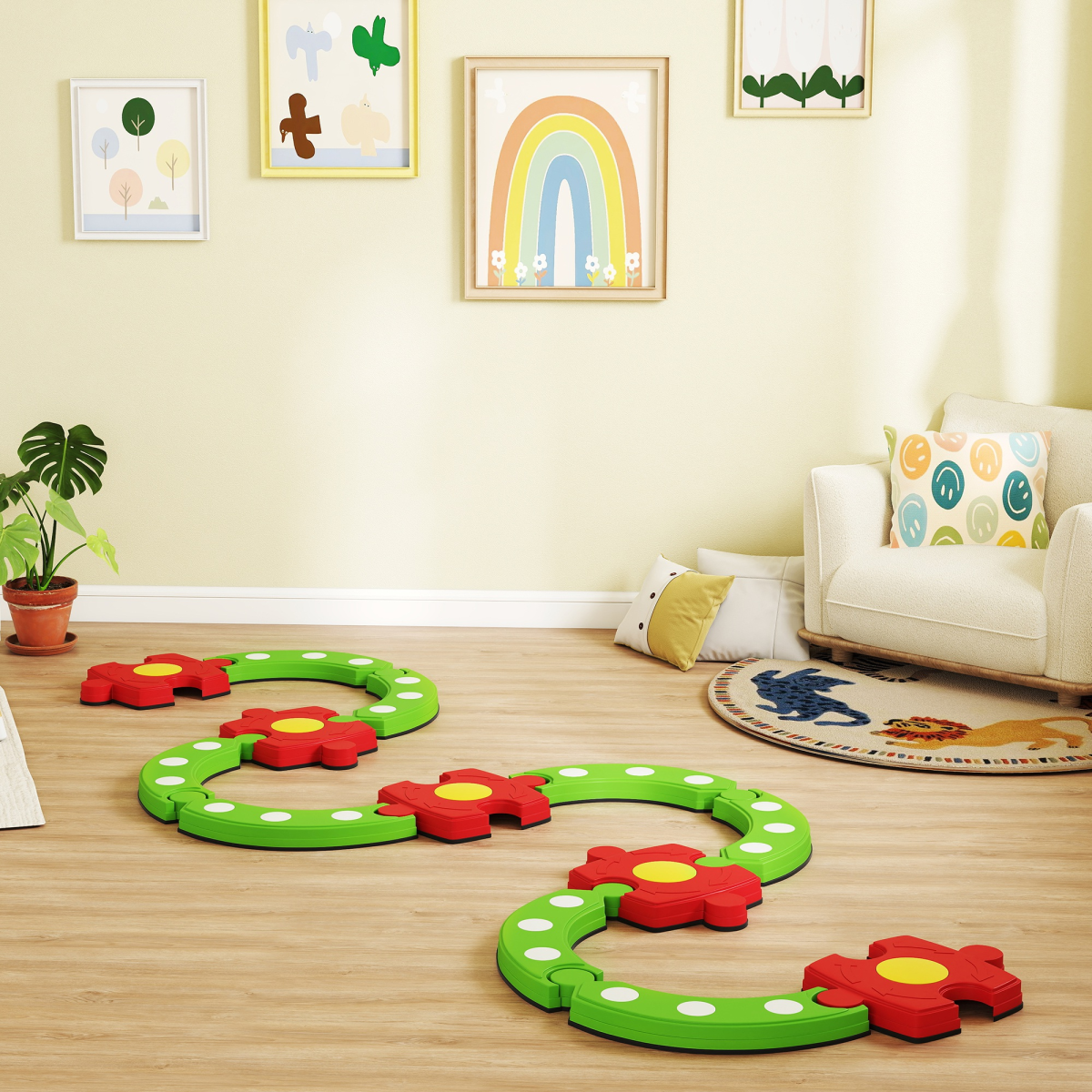 AIYAPLAY Kids Stepping Stones Balance Beam – Indoor & Outdoor Sensory Toy