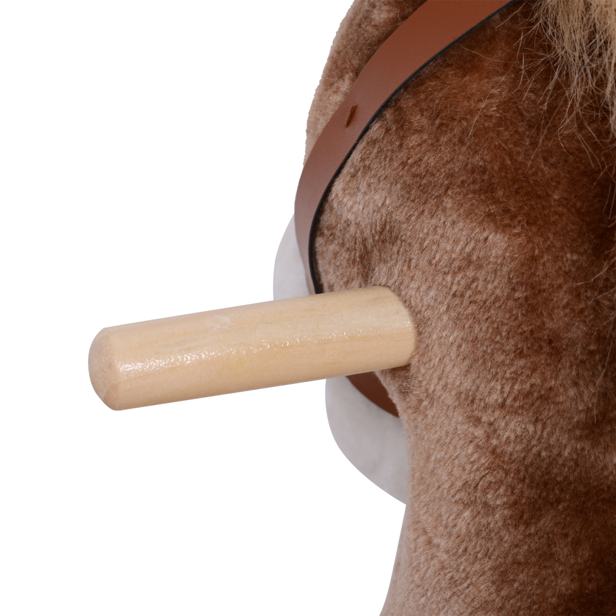 HOMCOM Kids Wooden Rocking Horse – Plush Ride-On Toy