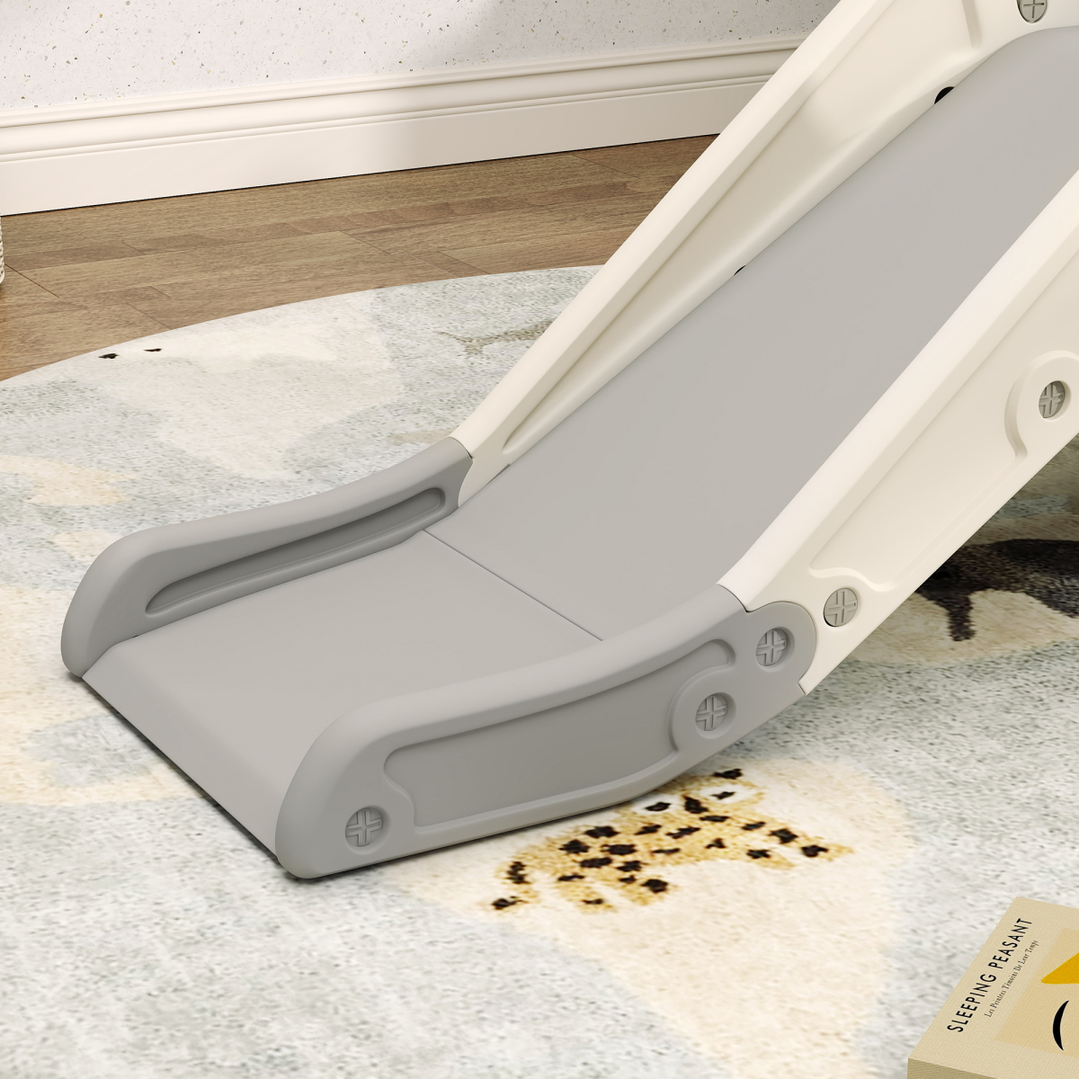 AIYAPLAY 3-in-1 Kids Slide – Climber & Basketball Hoop