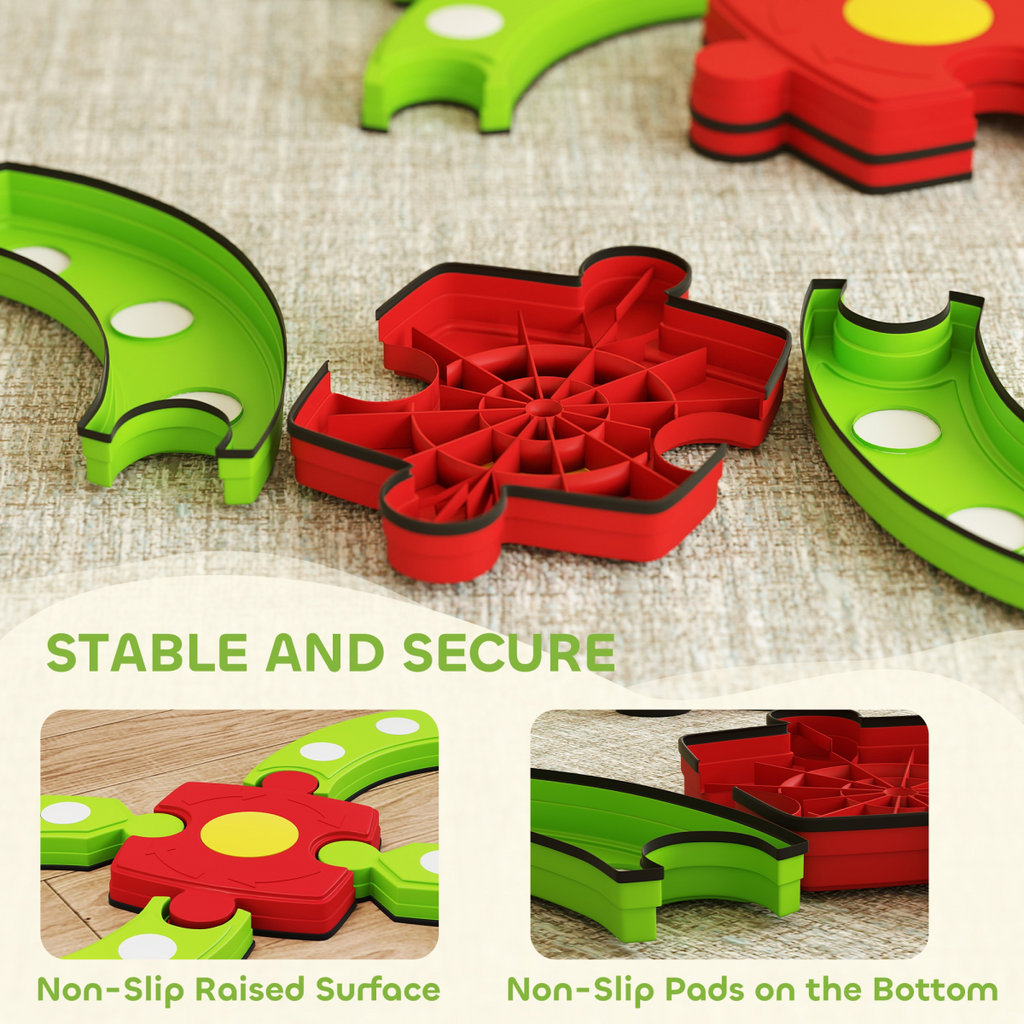 AIYAPLAY Kids Stepping Stones Balance Beam – Indoor & Outdoor Sensory Toy