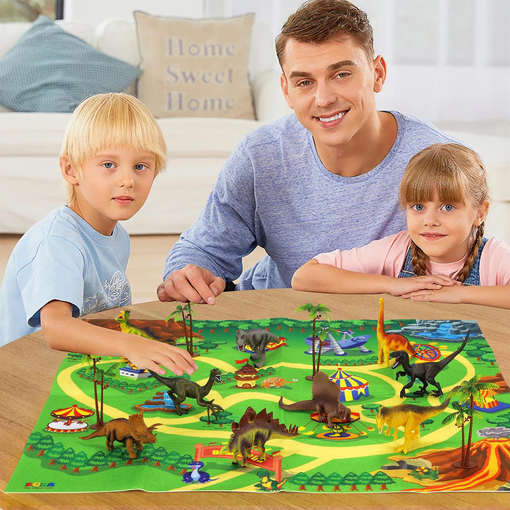 SOKA Dinosaur Playset – 9 Piece Dinosaur Toy Set