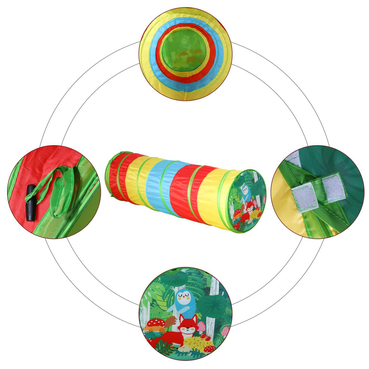 SOKA Jungle Pop-Up Play Tunnel – Indoor & Outdoor Kids Toy