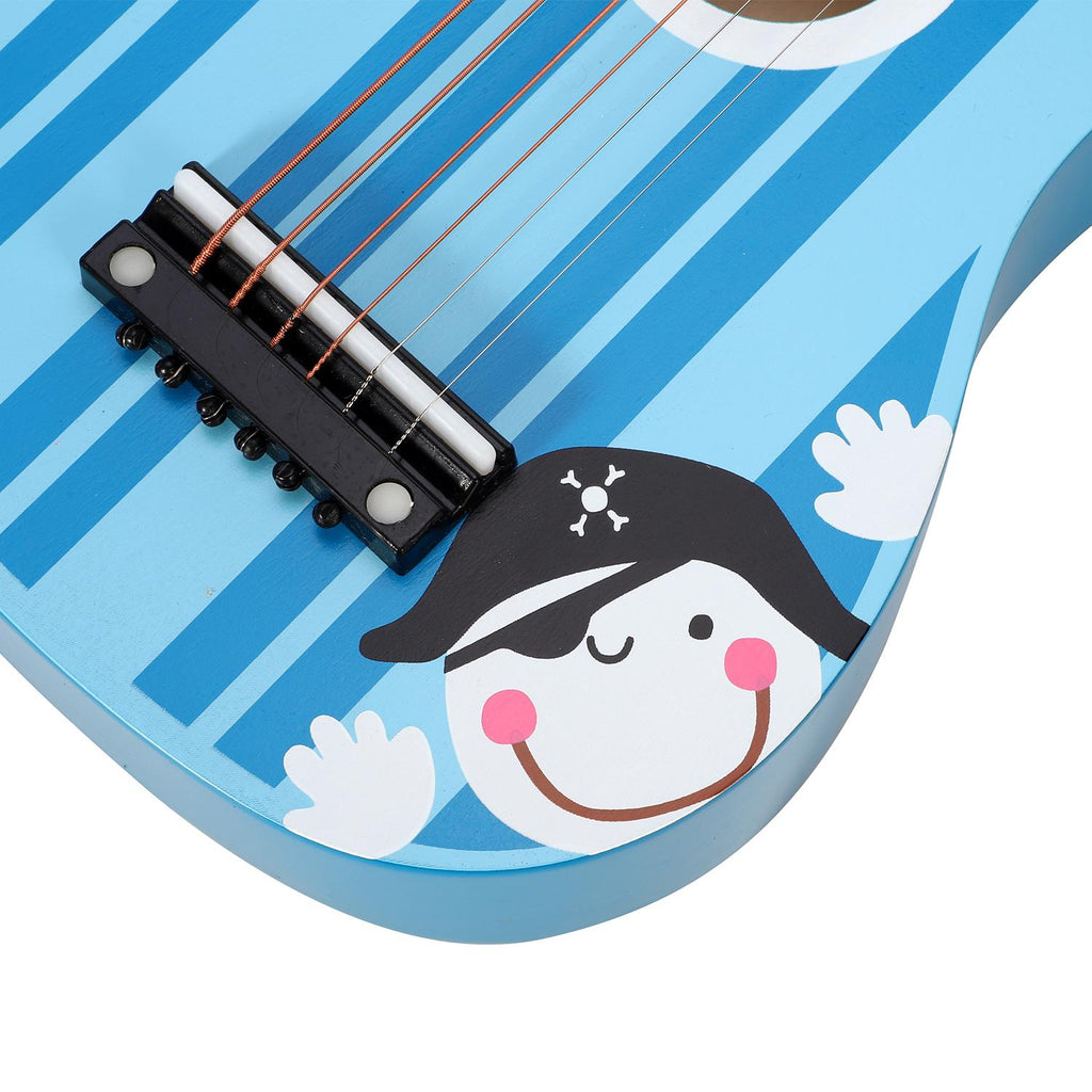 SOKA Wooden Blue Pirate Guitar – Musical Toy for Kids