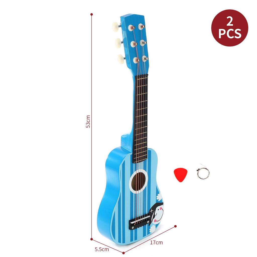 SOKA Wooden Blue Pirate Guitar – Musical Toy for Kids